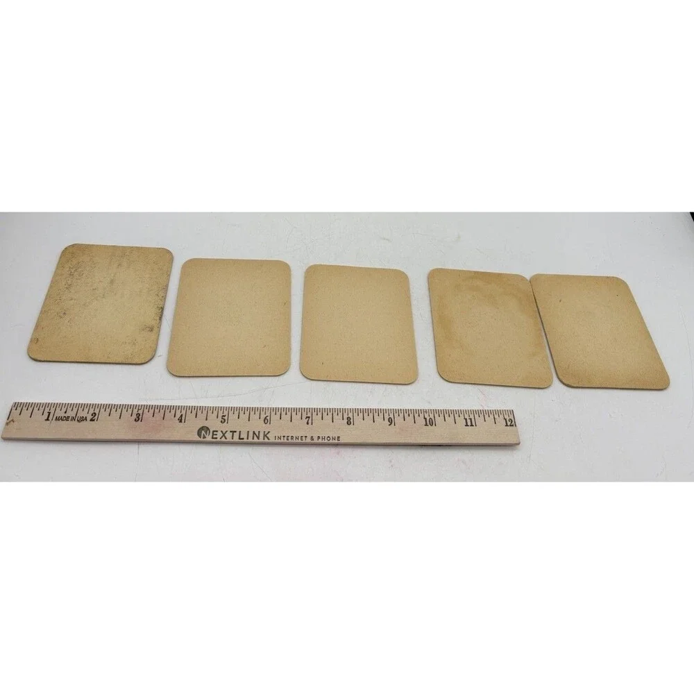 Vintage Stella Artois Beer Coasters Belgium Illustrated Breweriana Lot of 5